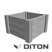 DITON LINIE DŘEVA Záhon I. DUB arktic 126/126/75cm